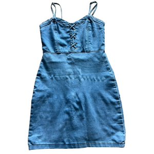 Blue Steel Denim Mini Dress Small